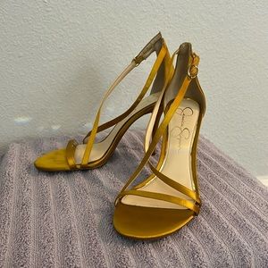 Jessica Simpson Gold Heels